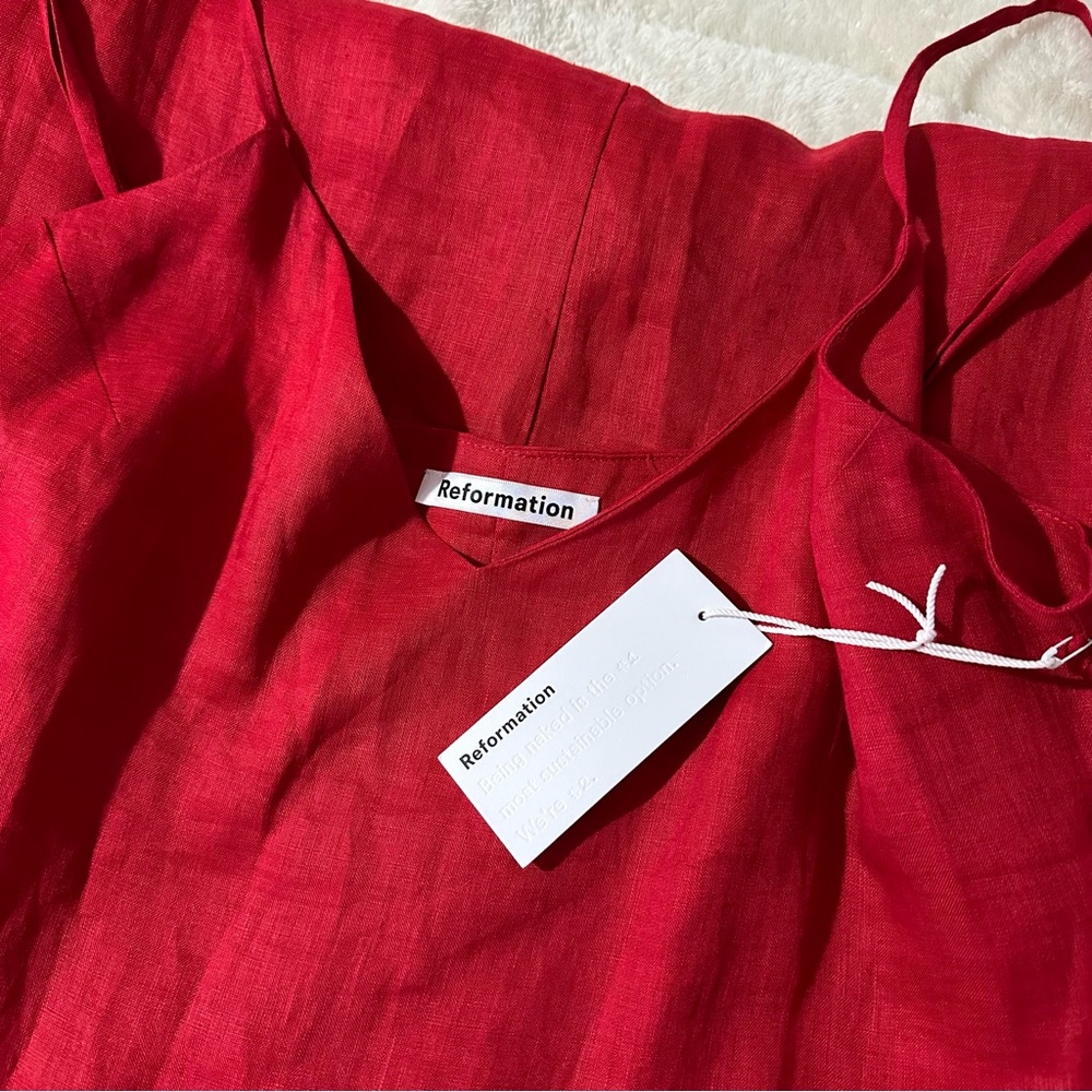 New With Tags Reformation Red Dress
